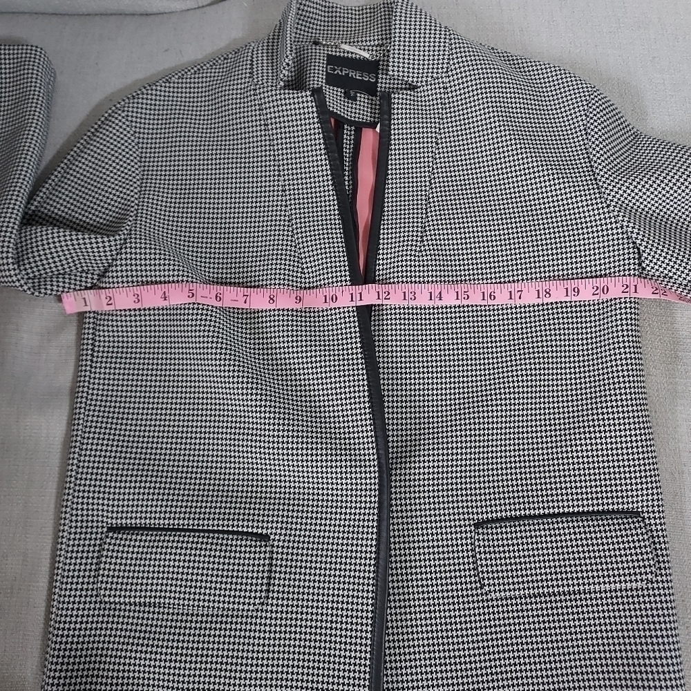 EXPRESS Houndstooth jacket - Picture 5 of 8